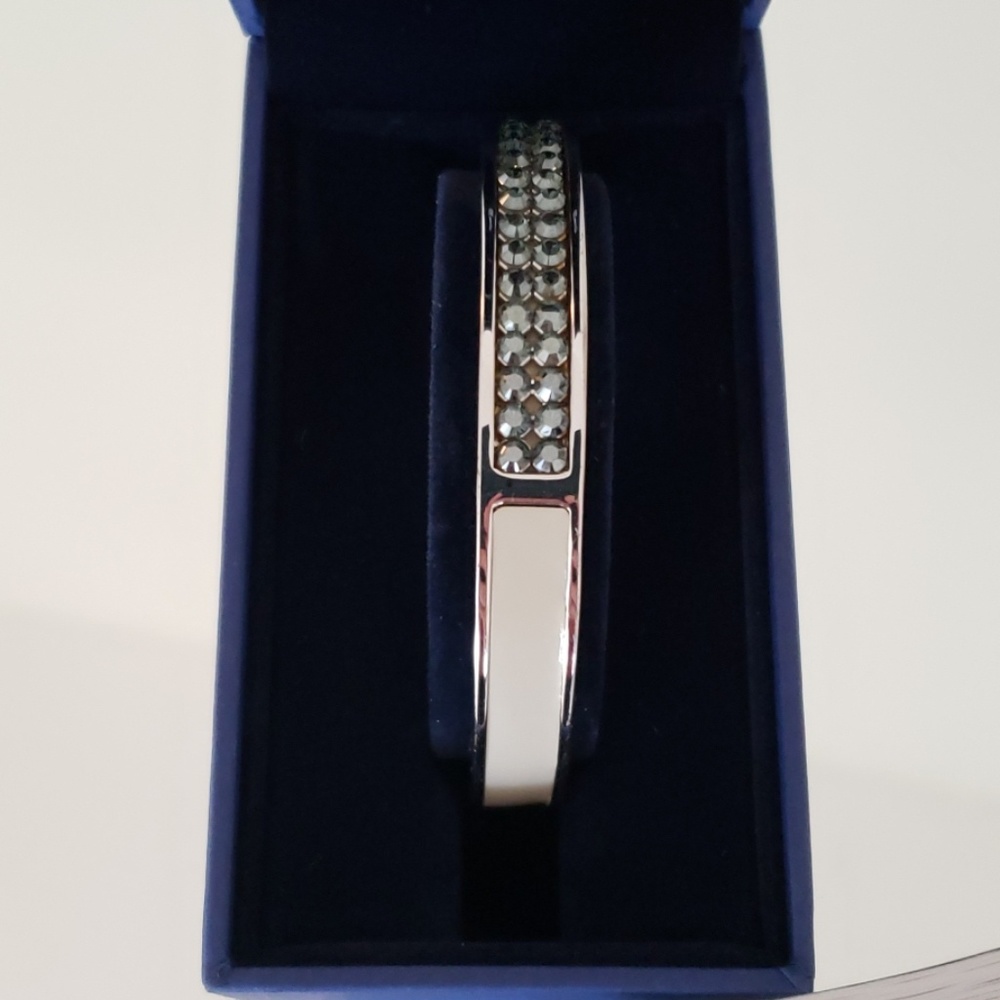 Swarovski White and Crystal Cuff Bracelet
